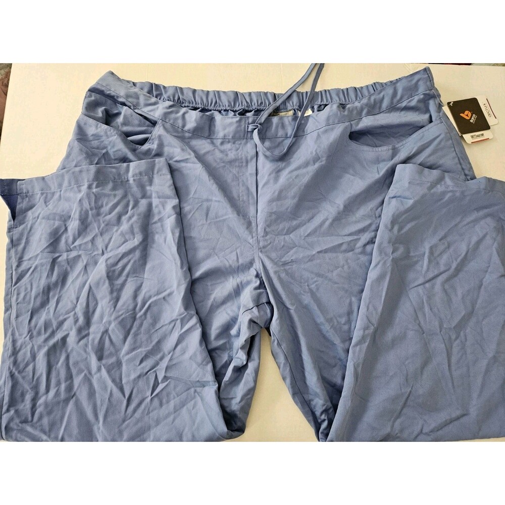 Greys Anatomy Scrub Pants Size 5XL Blue Spandex Stretch By Barco NWT